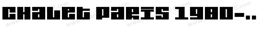 Chalet Paris 1980字体转换